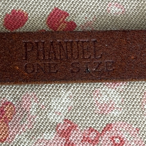 Phanuel Brown Skinny Leather Belt, Luxury Fashion, Metal Studs, One Size main image 11
